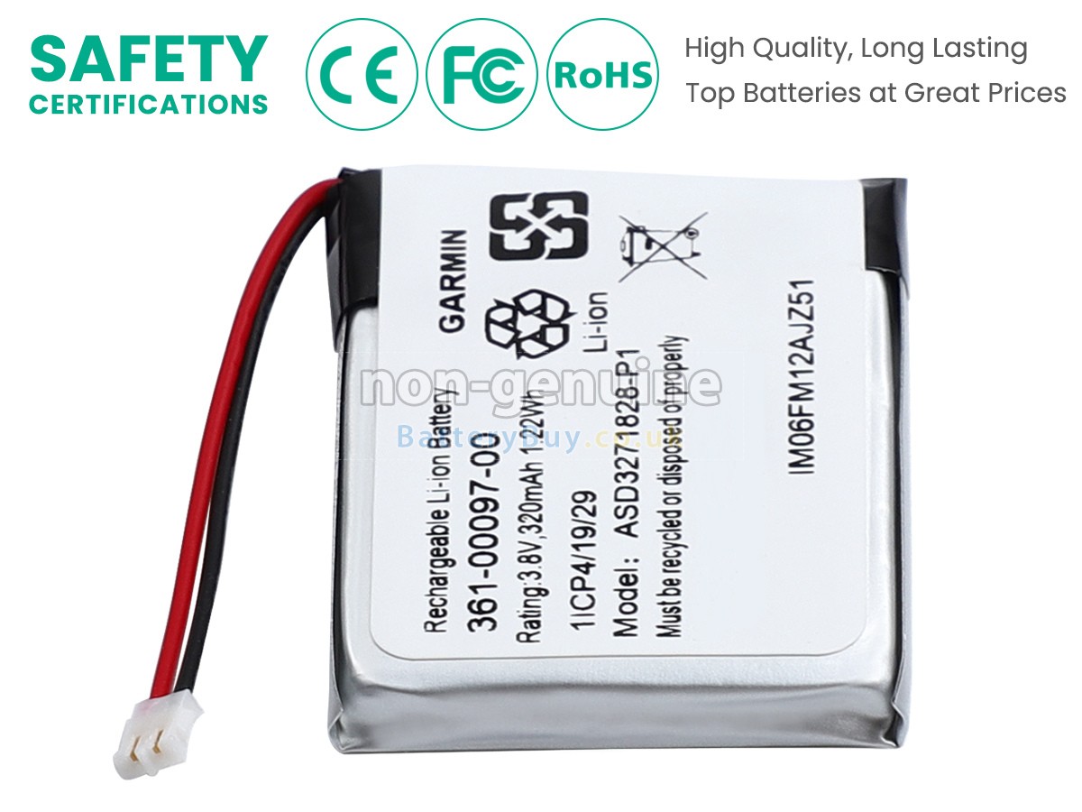 replacement battery for Garmin FENIX 6