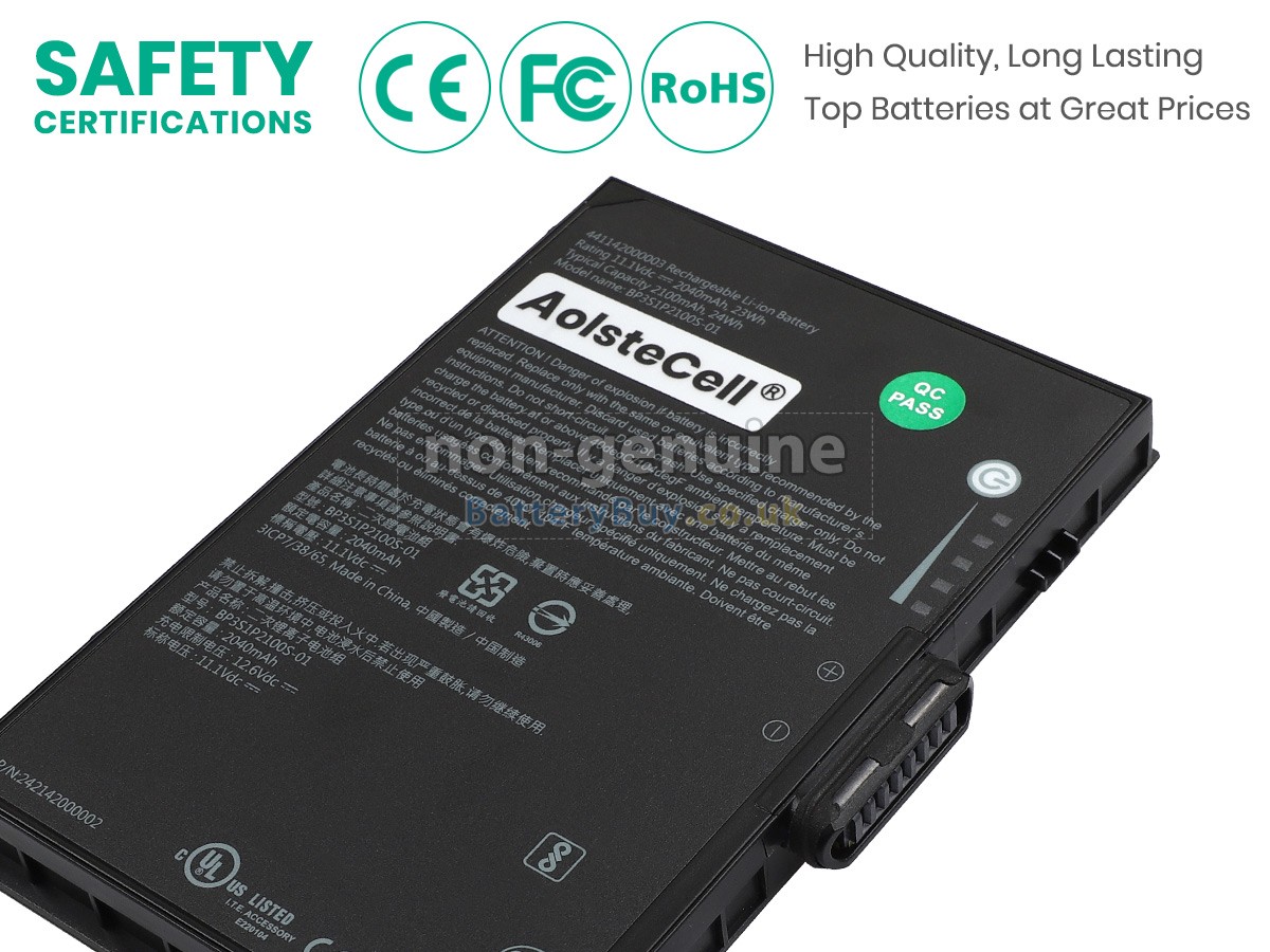 replacement battery for Getac BP3S1P2100S-01