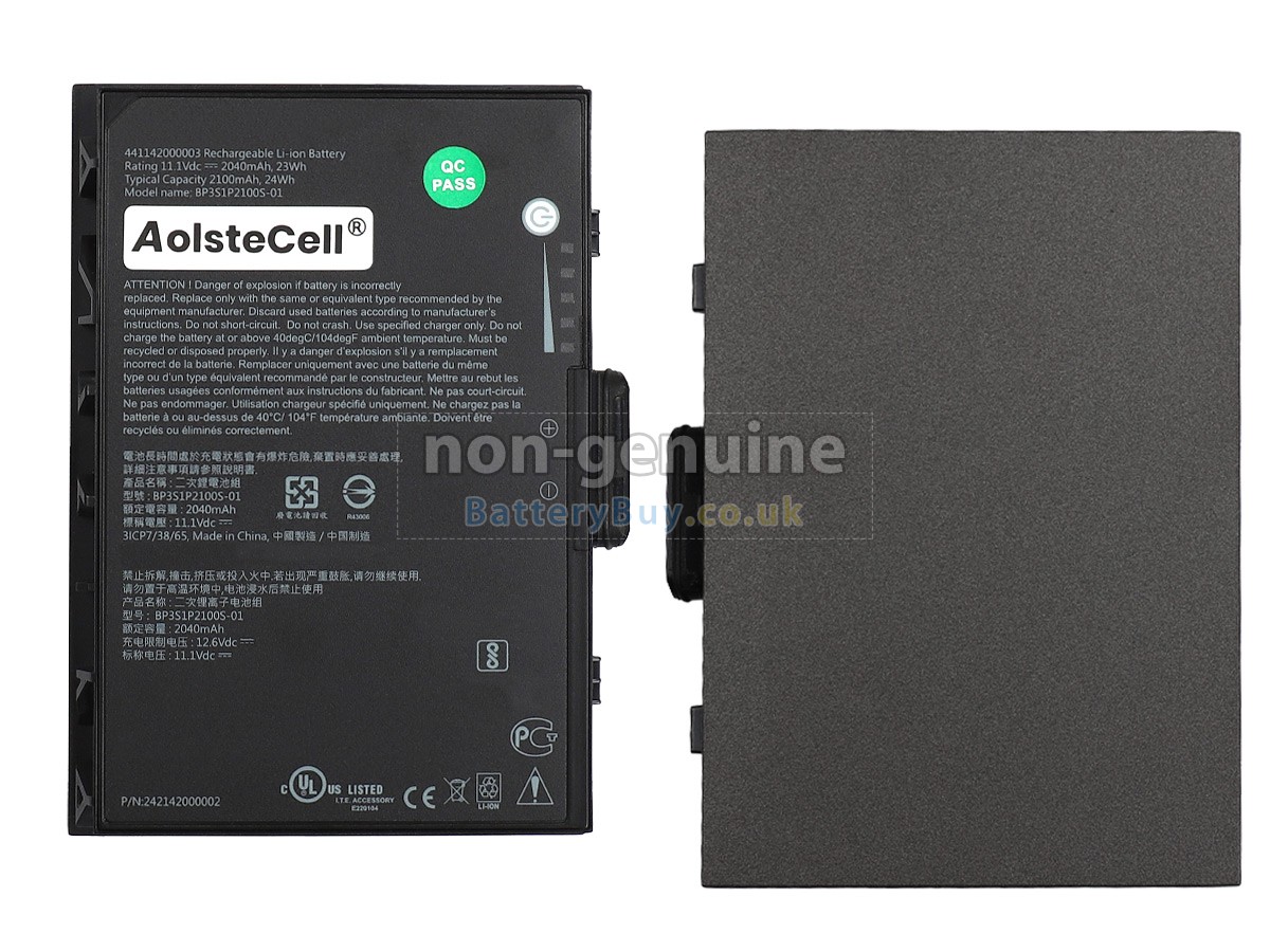 replacement battery for Getac BP3S1P2100S-01