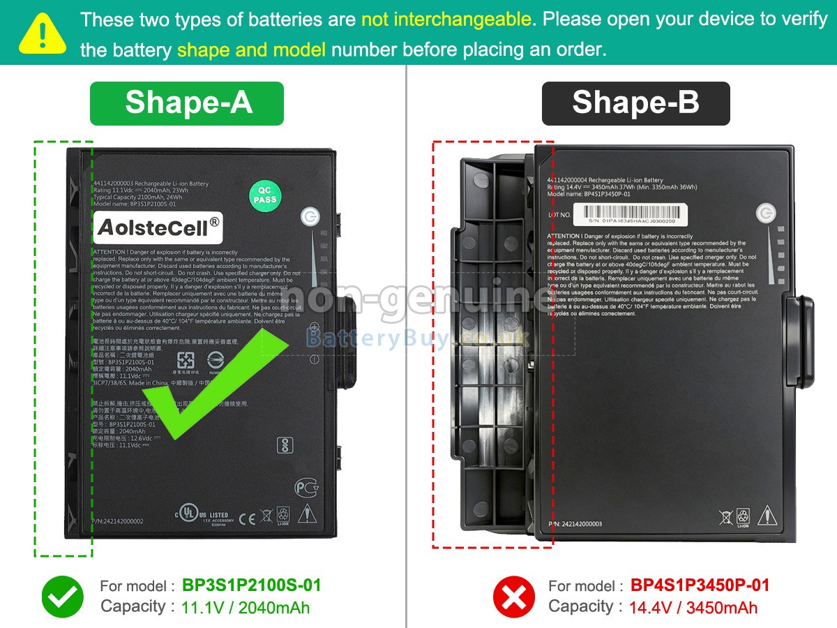 Replacement Battery for Getac K120