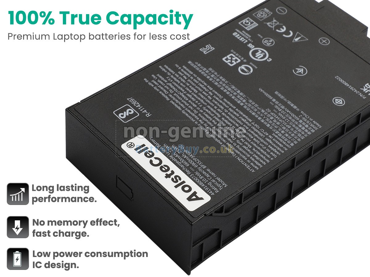 replacement battery for Getac BP3S2P3450P-02