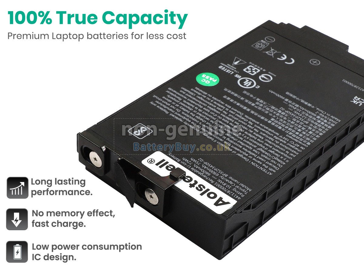 replacement battery for Getac BP3S2P3450P-02