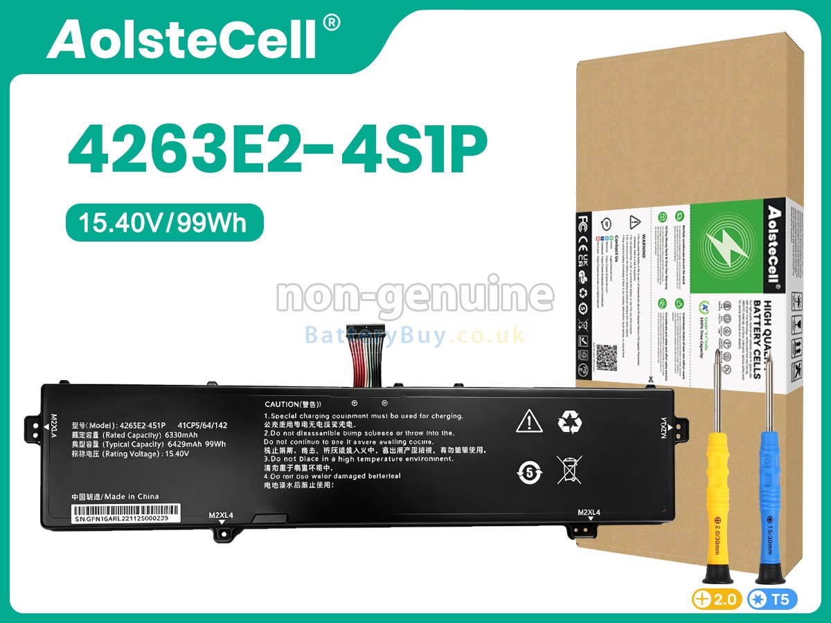 Replacement Battery for Gigabyte 4263E2-4S1P