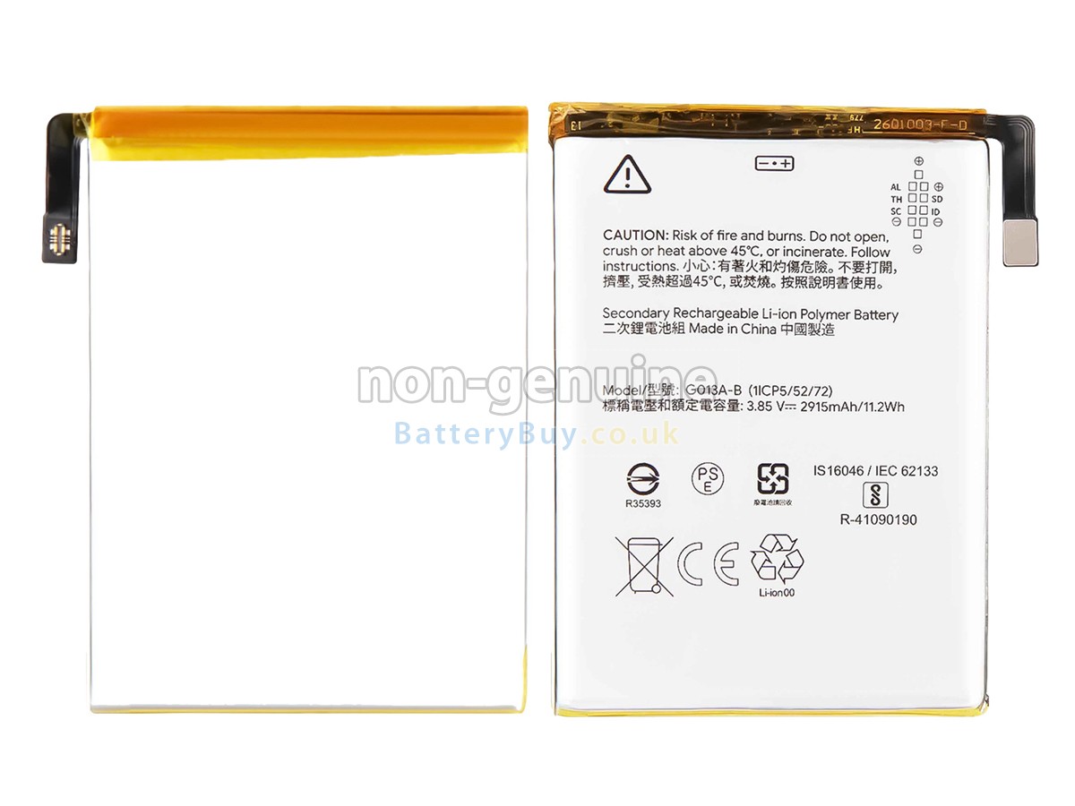 Replacement Battery for Google G013A-B