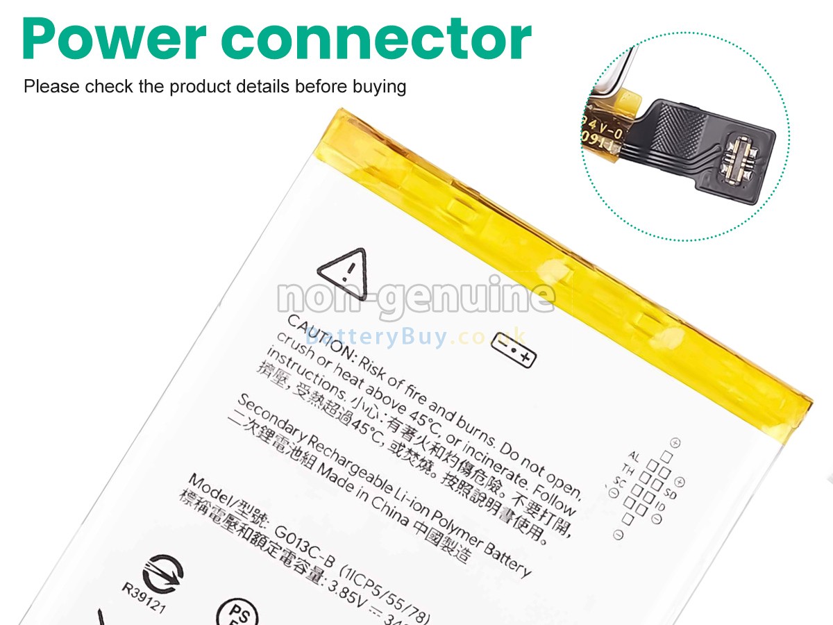 Replacement Battery for Google G013C-B
