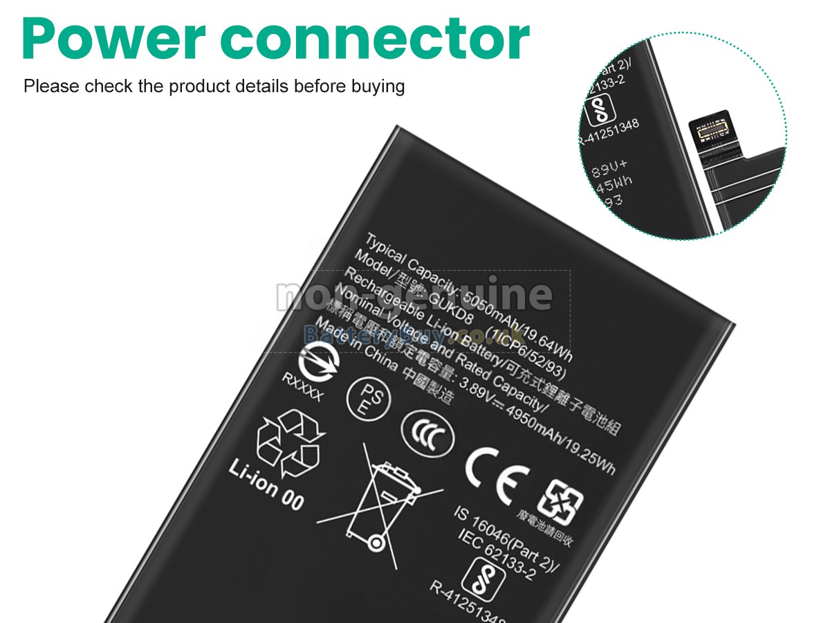 Replacement Battery for Google PIXEL 8 PRO