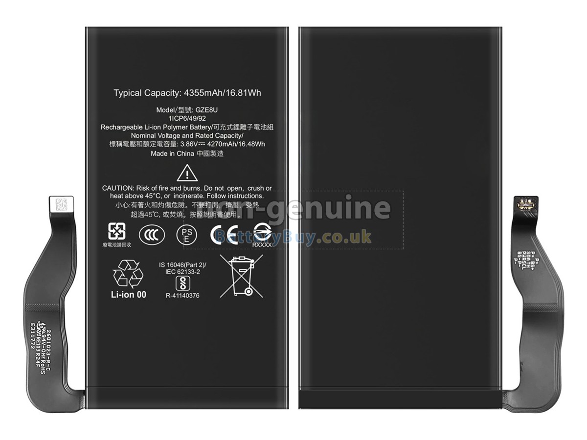 Replacement Battery for Google GZE8U