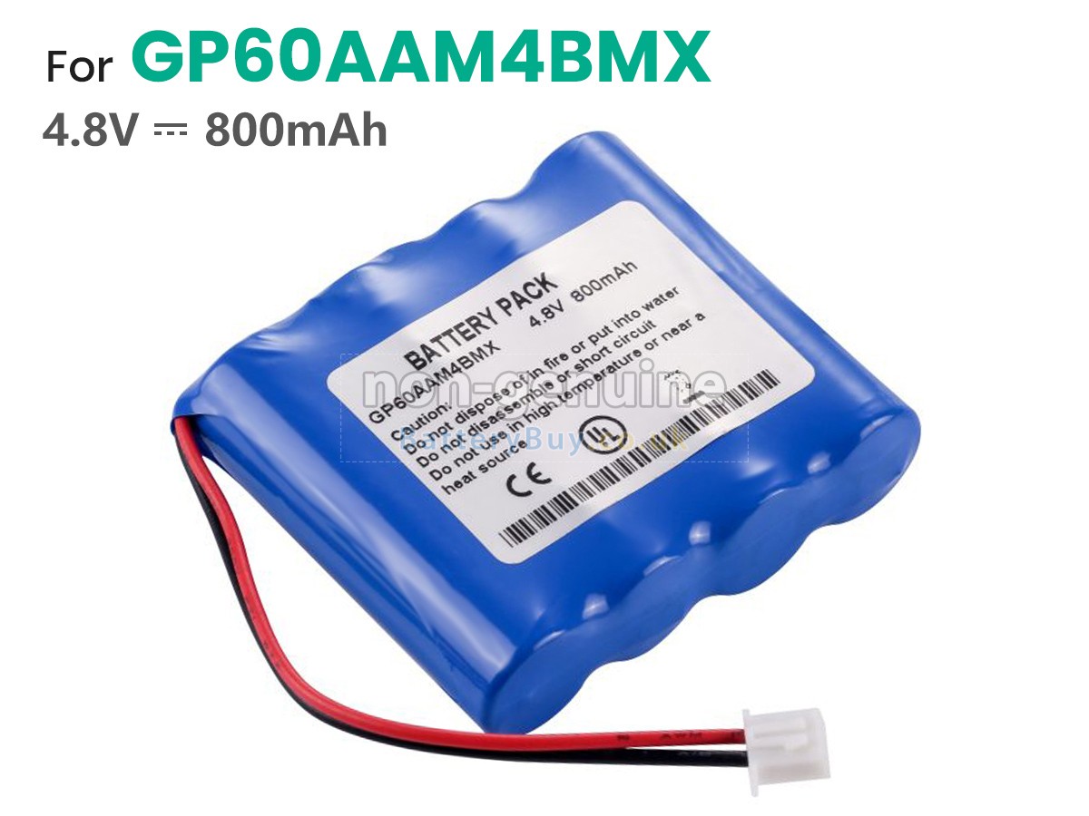 replacement battery for GP GP60AAM4BMX