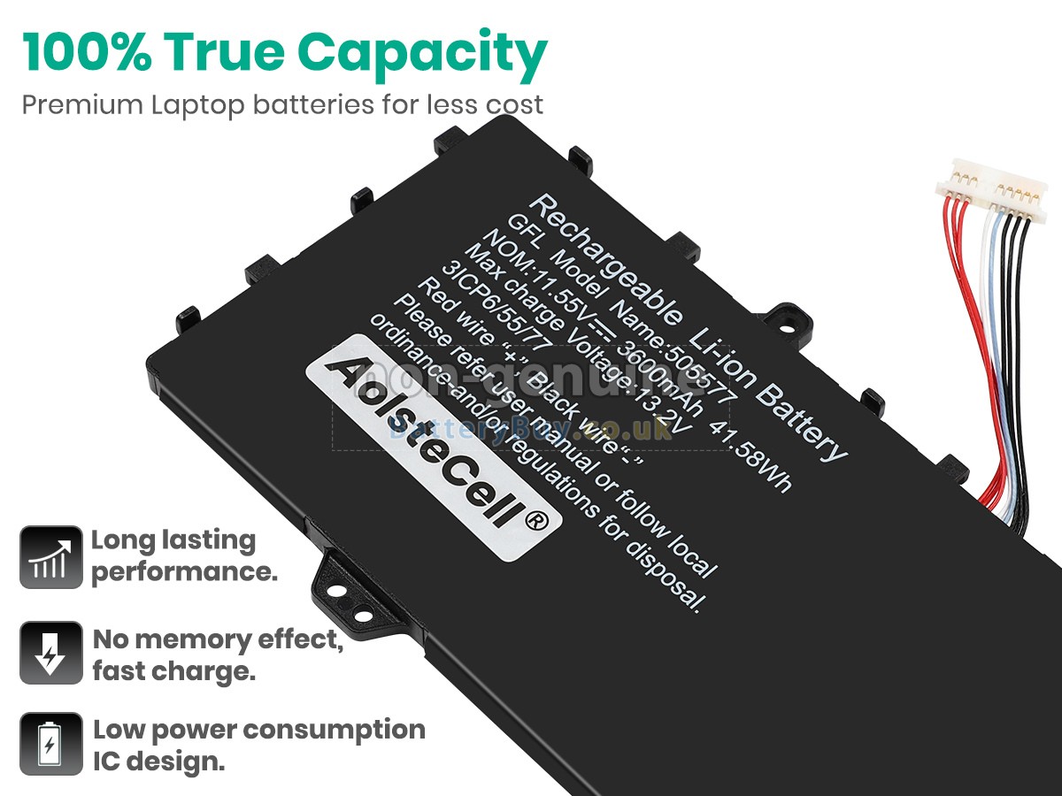 replacement battery for Haier 505577