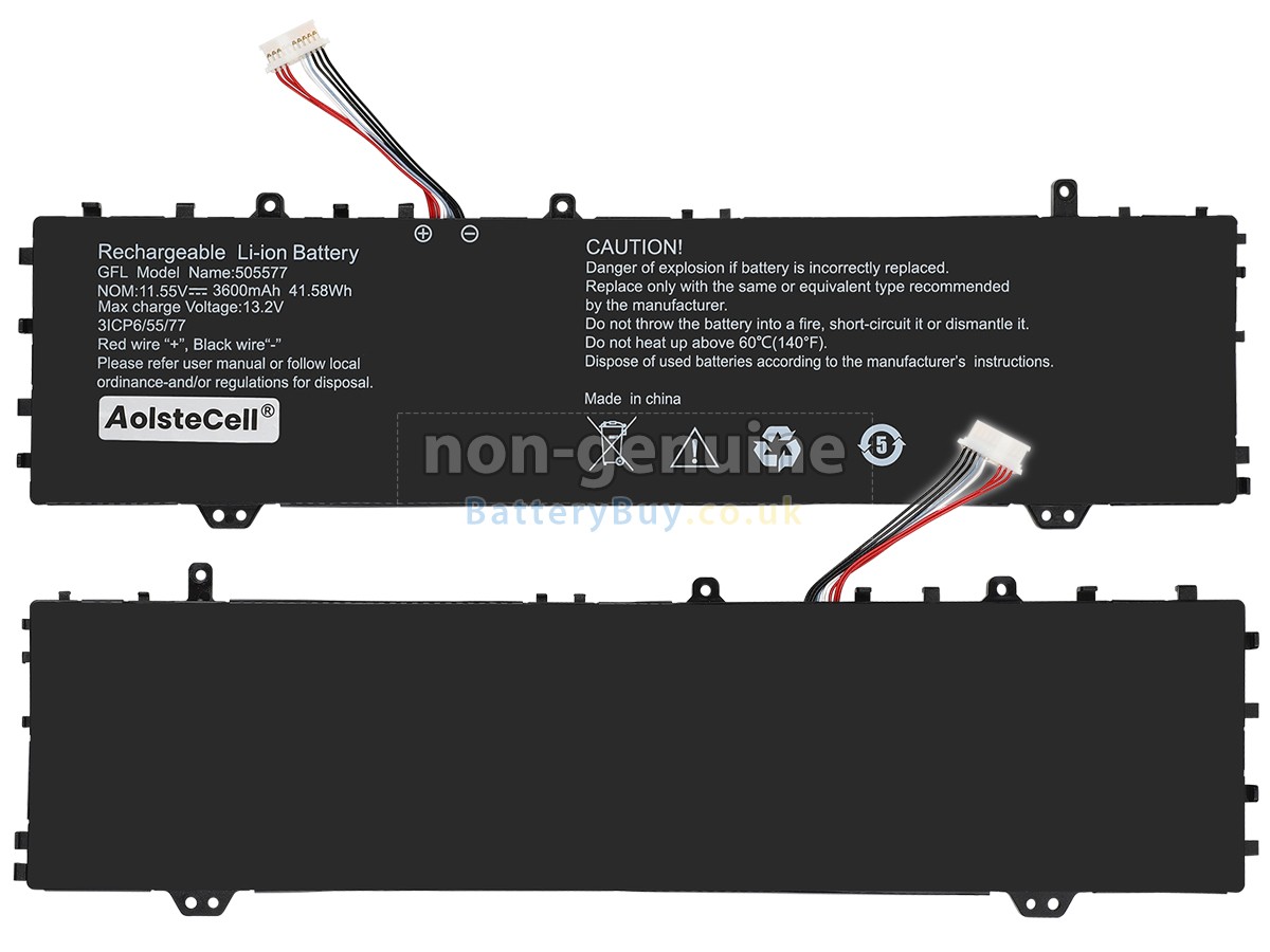 replacement battery for Haier 505577