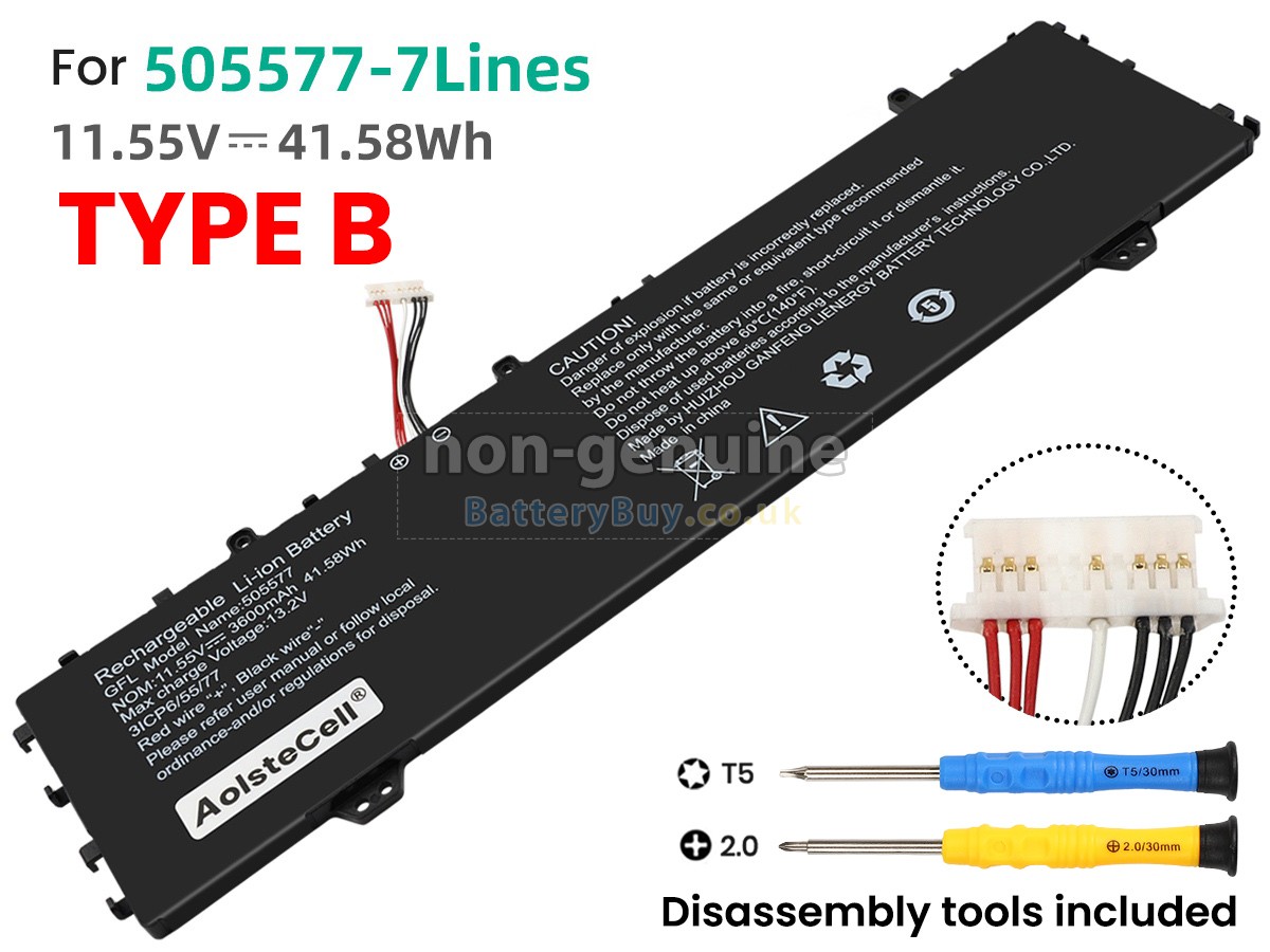 replacement battery for Haier 505577