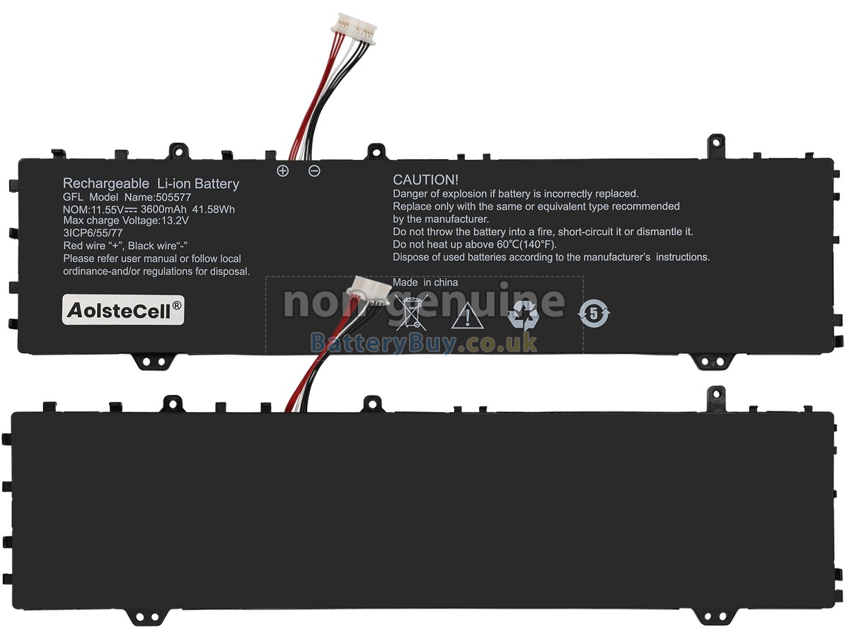 replacement battery for Haier 505577
