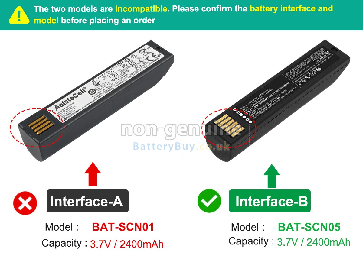 replacement battery for Honeywell XENON 1902