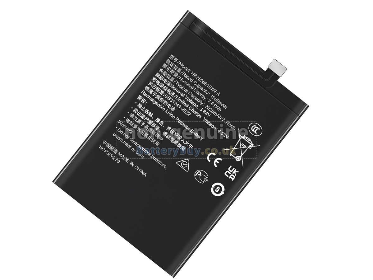 replacement battery for Honor HB255681EIW-A