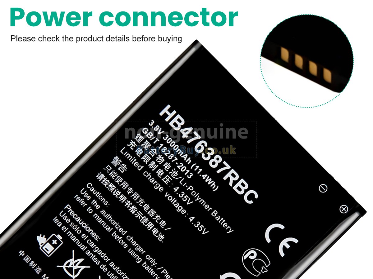 replacement battery for Honor HB476387RBC-T1
