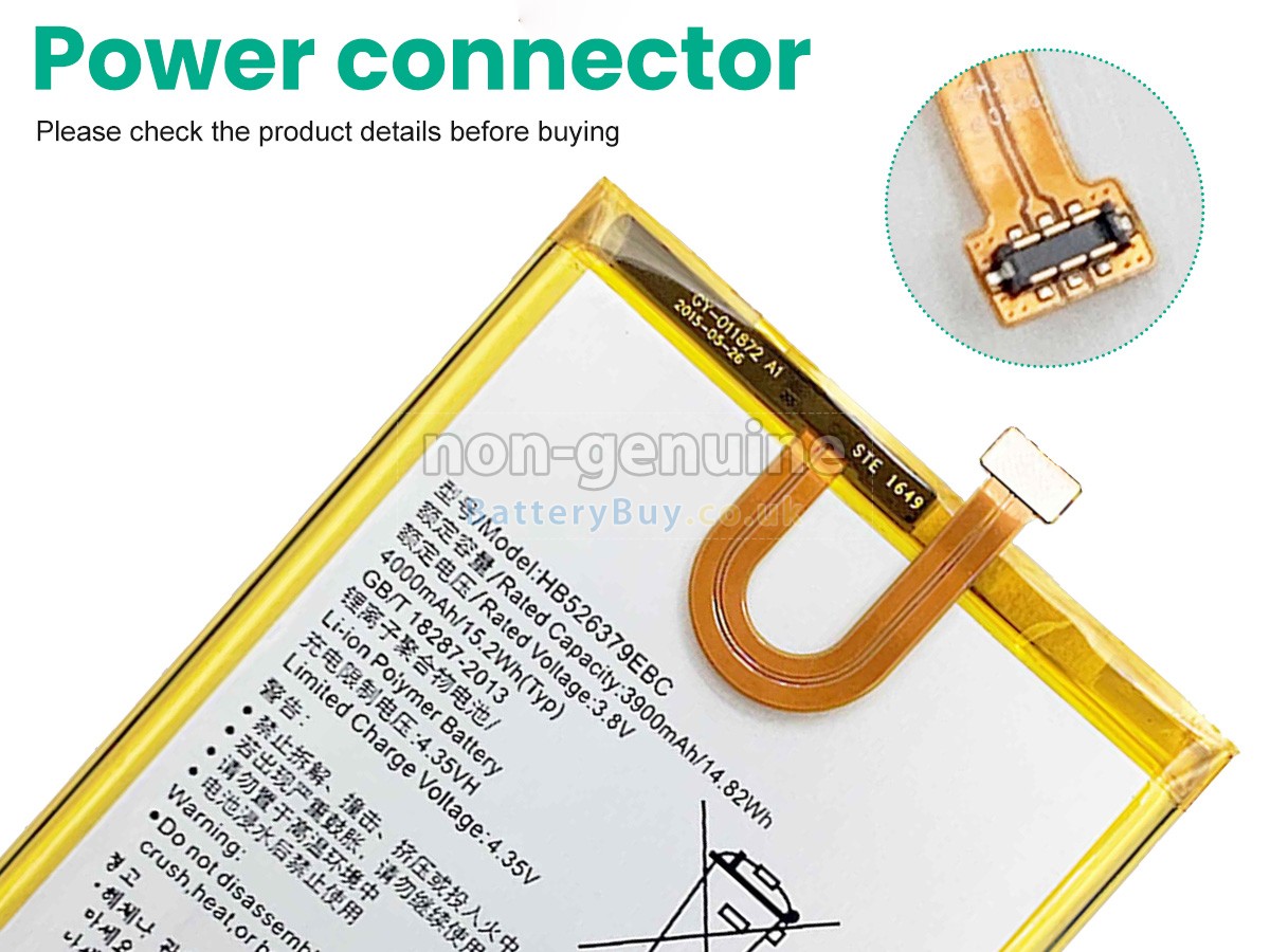 replacement battery for Honor HB526379EBC