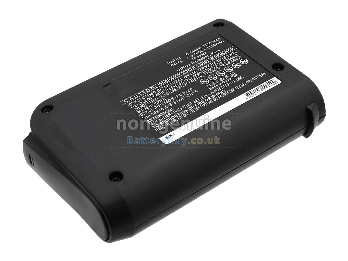 replacement battery for Hoover 302723001