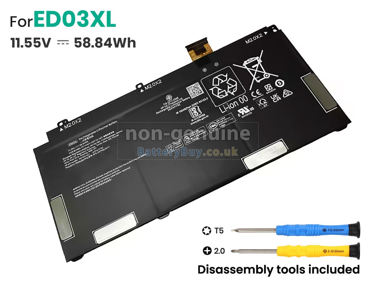 replacement battery for HP HSTNN-OB2Z