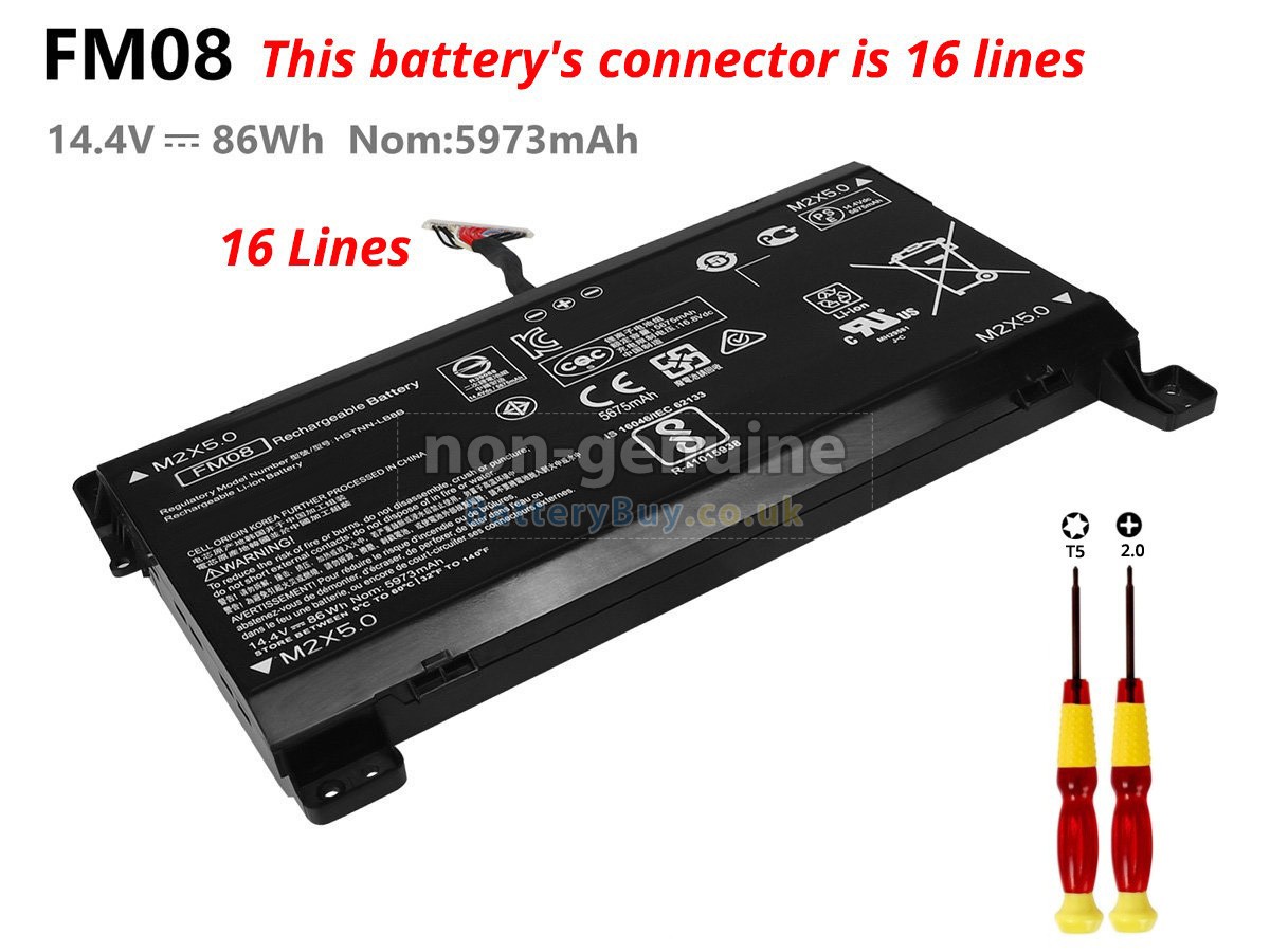 replacement battery for HP Omen 17-AN037NG