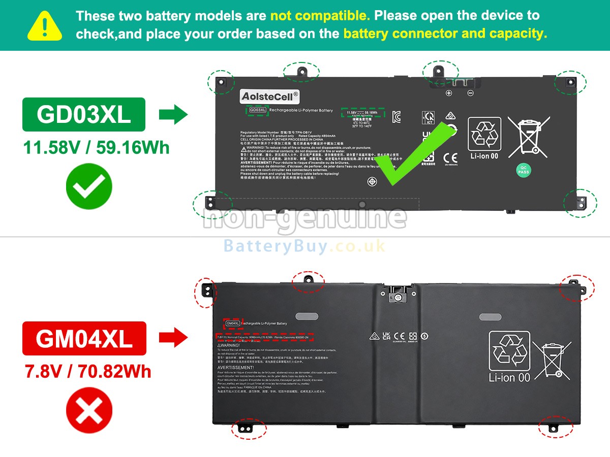 Replacement Battery for HP OmniBook X FLIP 14-KB0014NIA