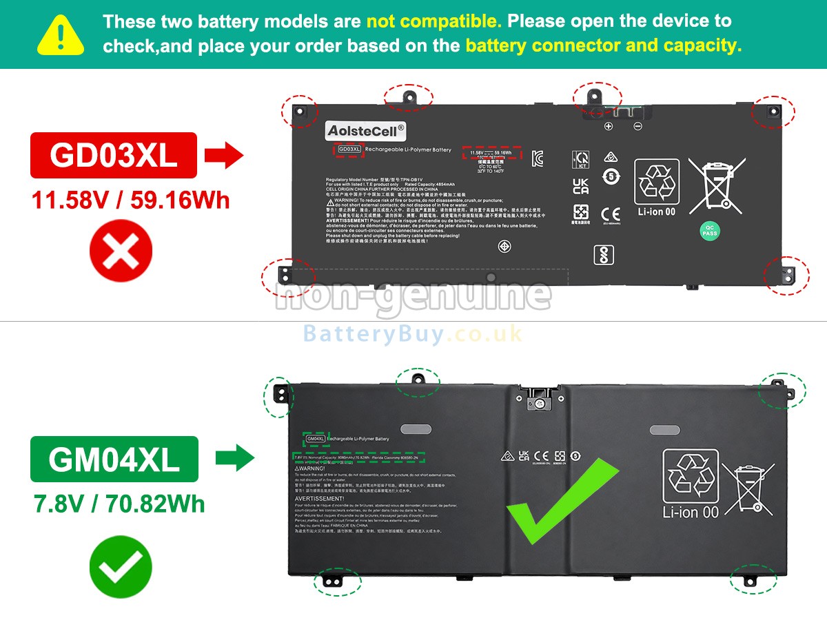 Replacement Battery for HP OmniBook X FLIP 14-KB0014NIA