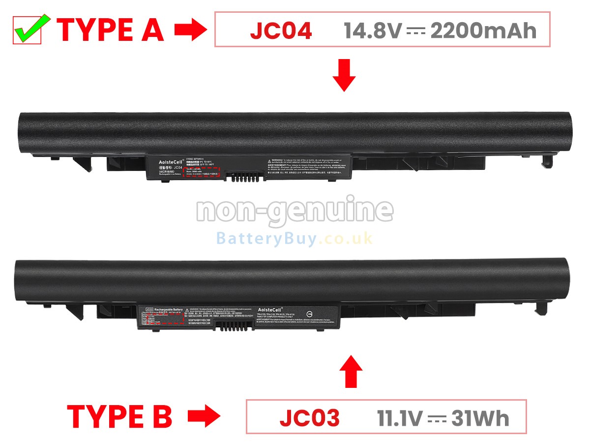 replacement battery for HP Pavilion 15-BS012CA