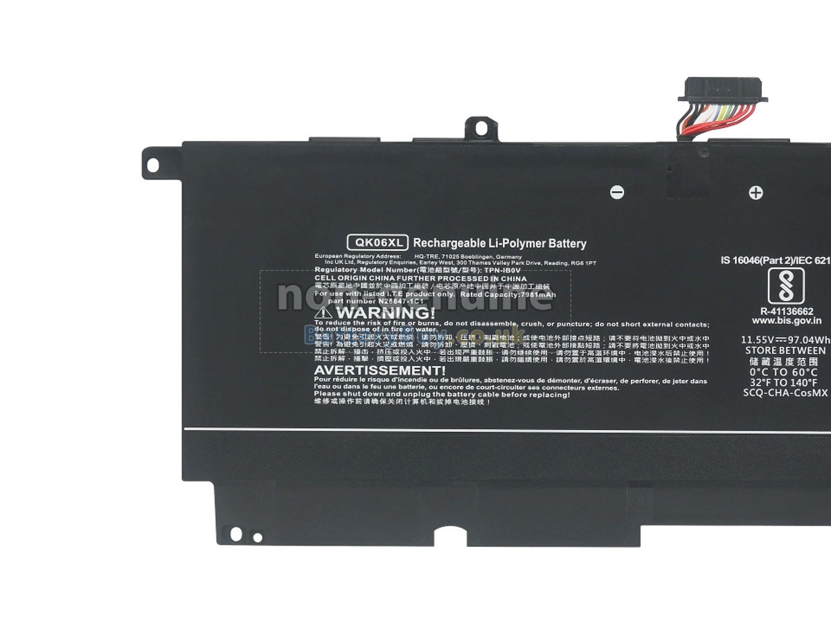 replacement battery for HP TPN-IB0V