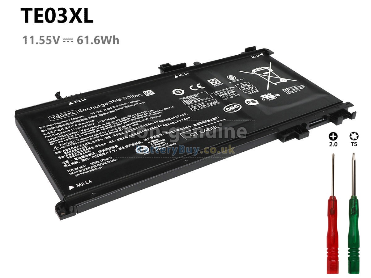 replacement battery for HP Omen 15-AX047TX