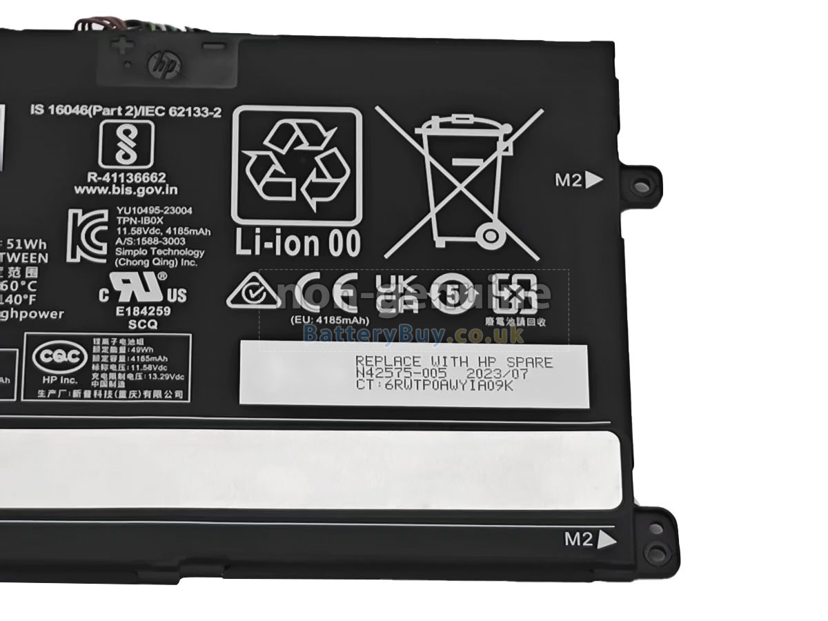 replacement battery for HP N42388-2F1
