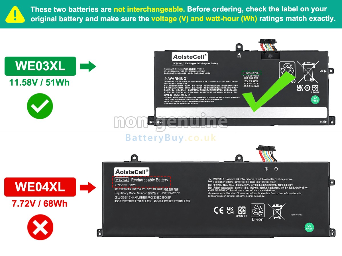 Replacement Battery for HP Pavilion Plus 14-EW0003NN