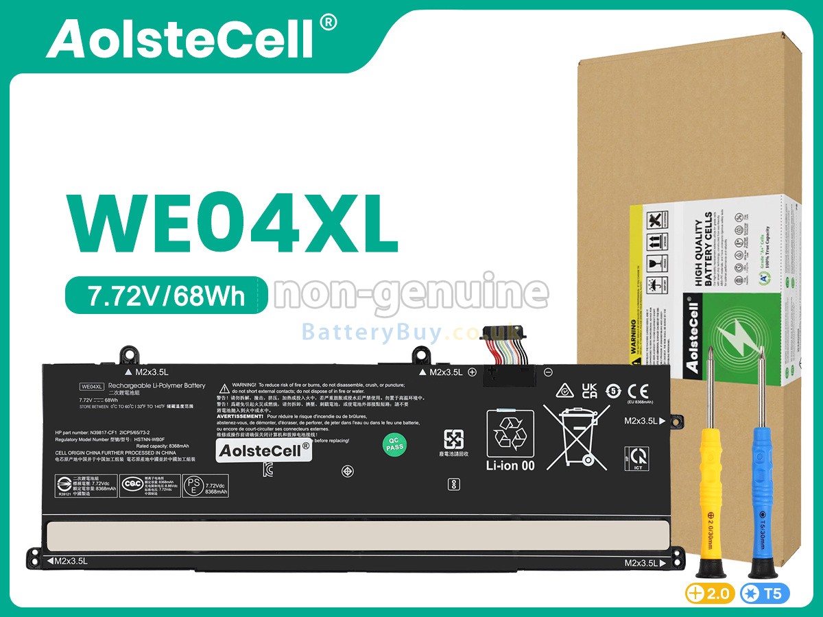 replacement battery for HP WE04XL