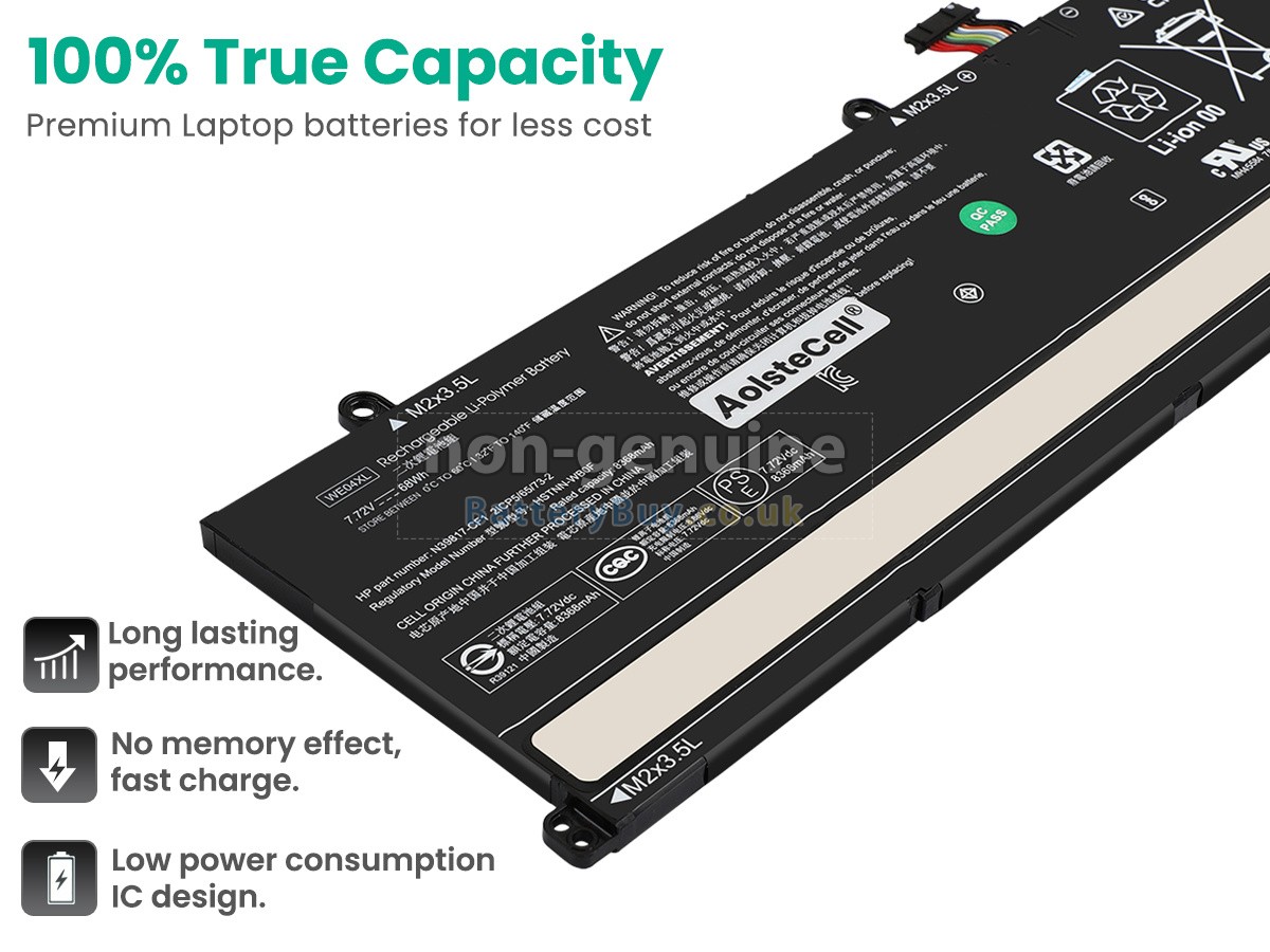 replacement battery for HP WE04XL
