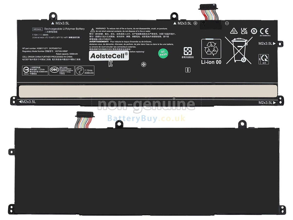 replacement battery for HP WE04XL