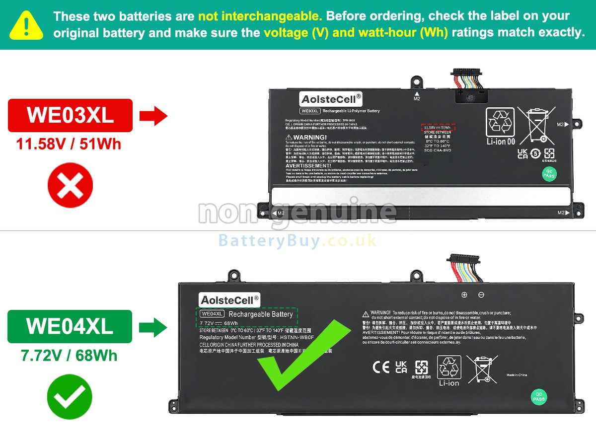 Replacement Battery for HP Pavilion Plus 14-EW0003NN