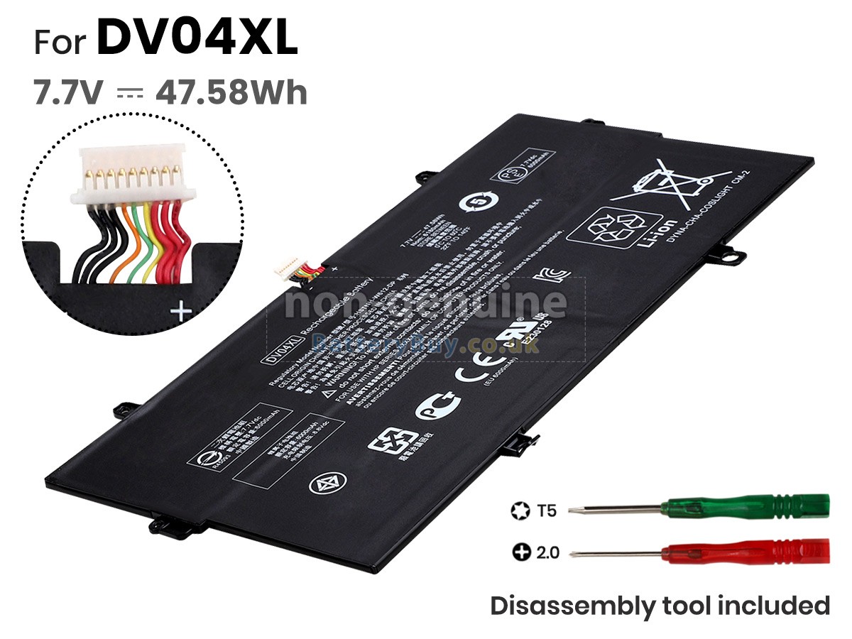 replacement battery for HP DV04XL