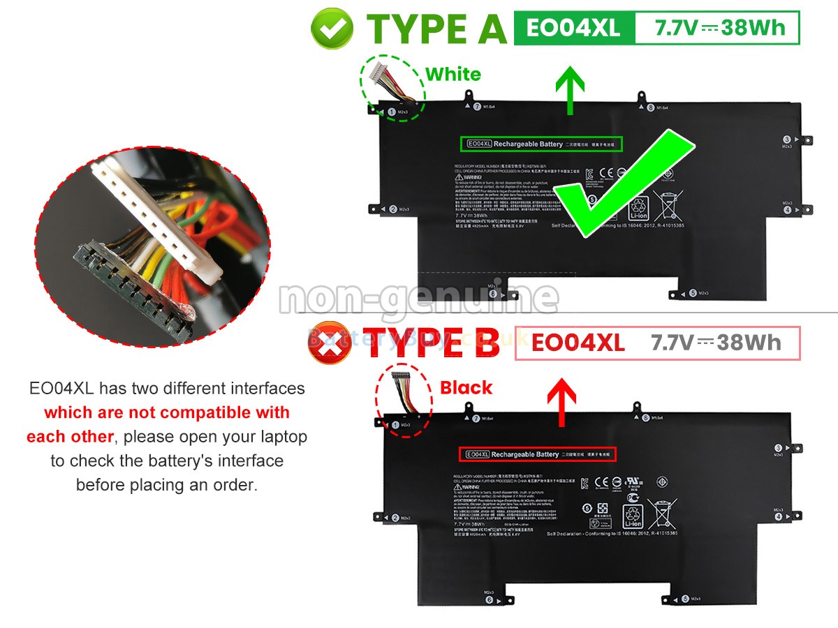 replacement battery for HP EliteBook Folio G1
