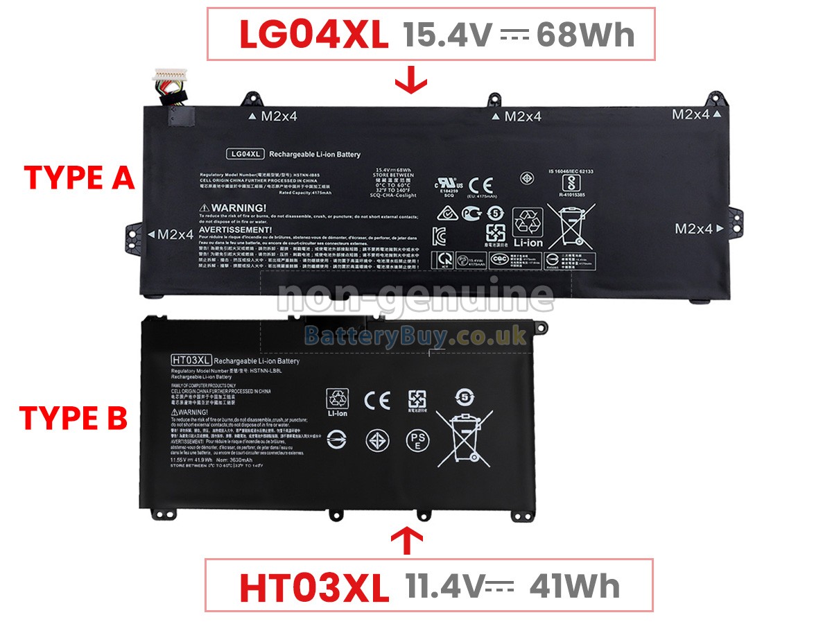 replacement battery for HP Pavilion 15-CS2057TX