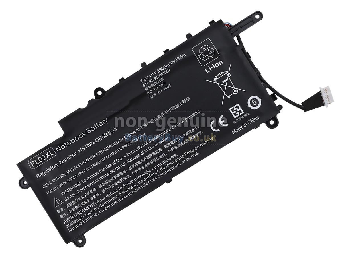 replacement battery for HP PL02029XL-PR