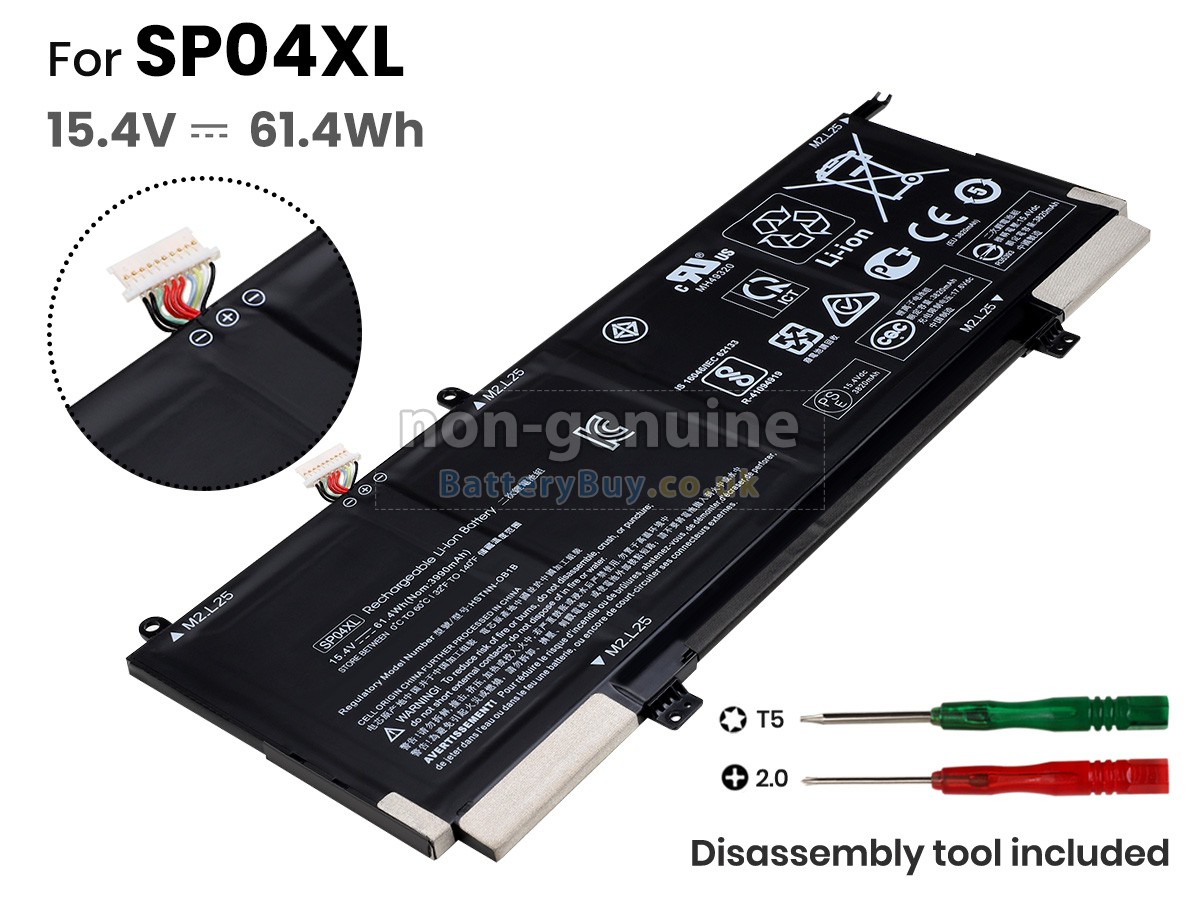 replacement battery for HP Spectre X360 13-AP0017NG