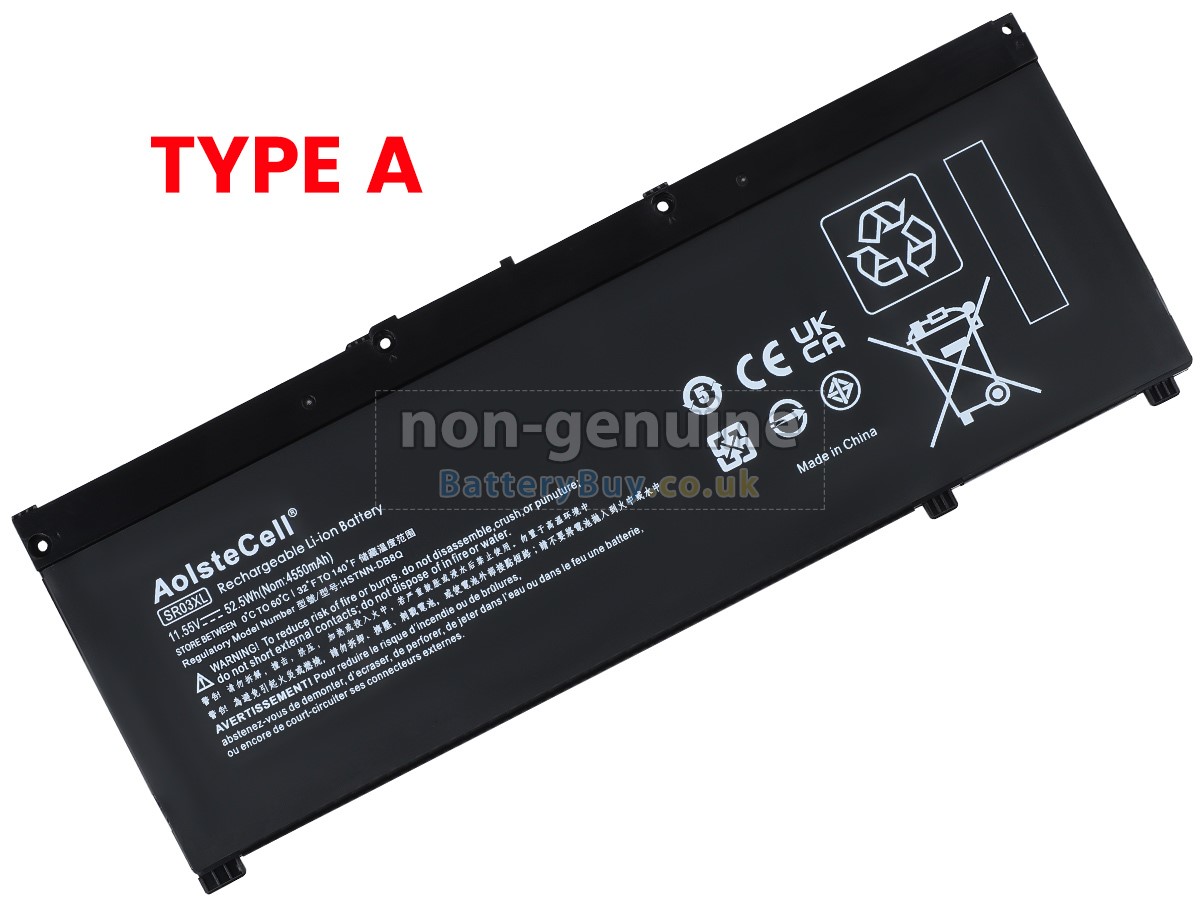 replacement battery for HP Omen 15-DC1029NS