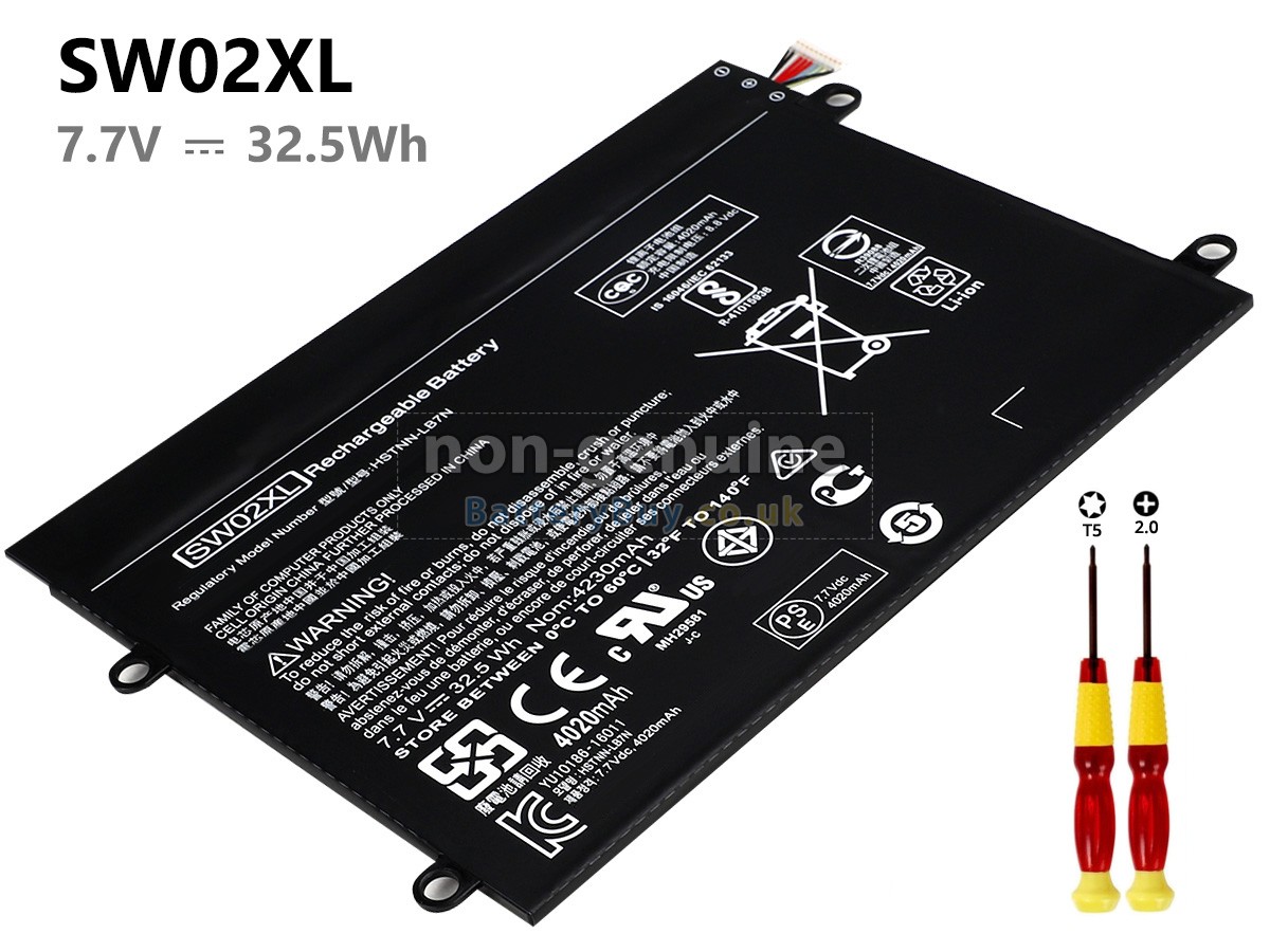 replacement battery for HP Notebook X2 10-P000NIA