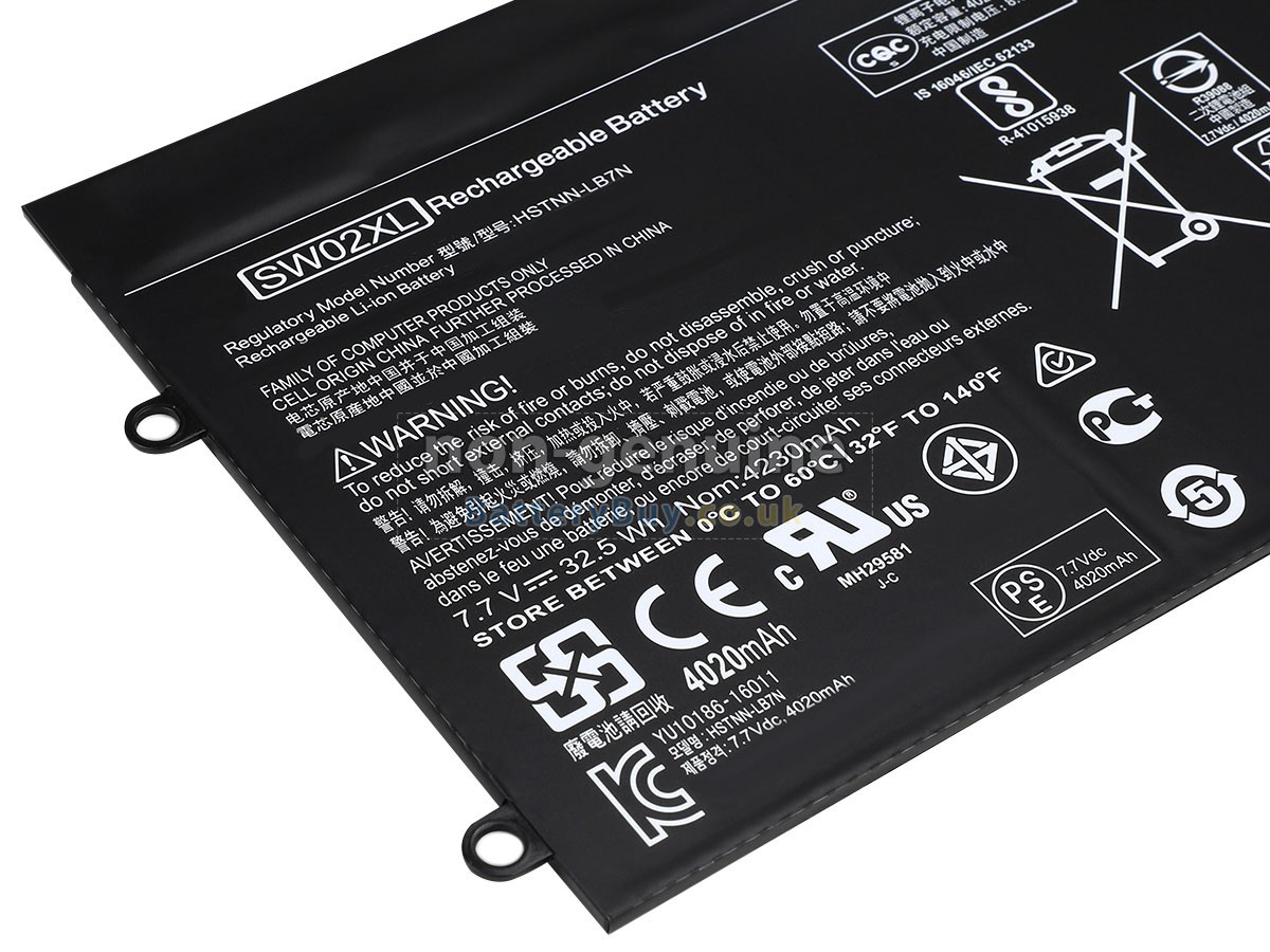 replacement battery for HP Notebook X2 10-P031NF