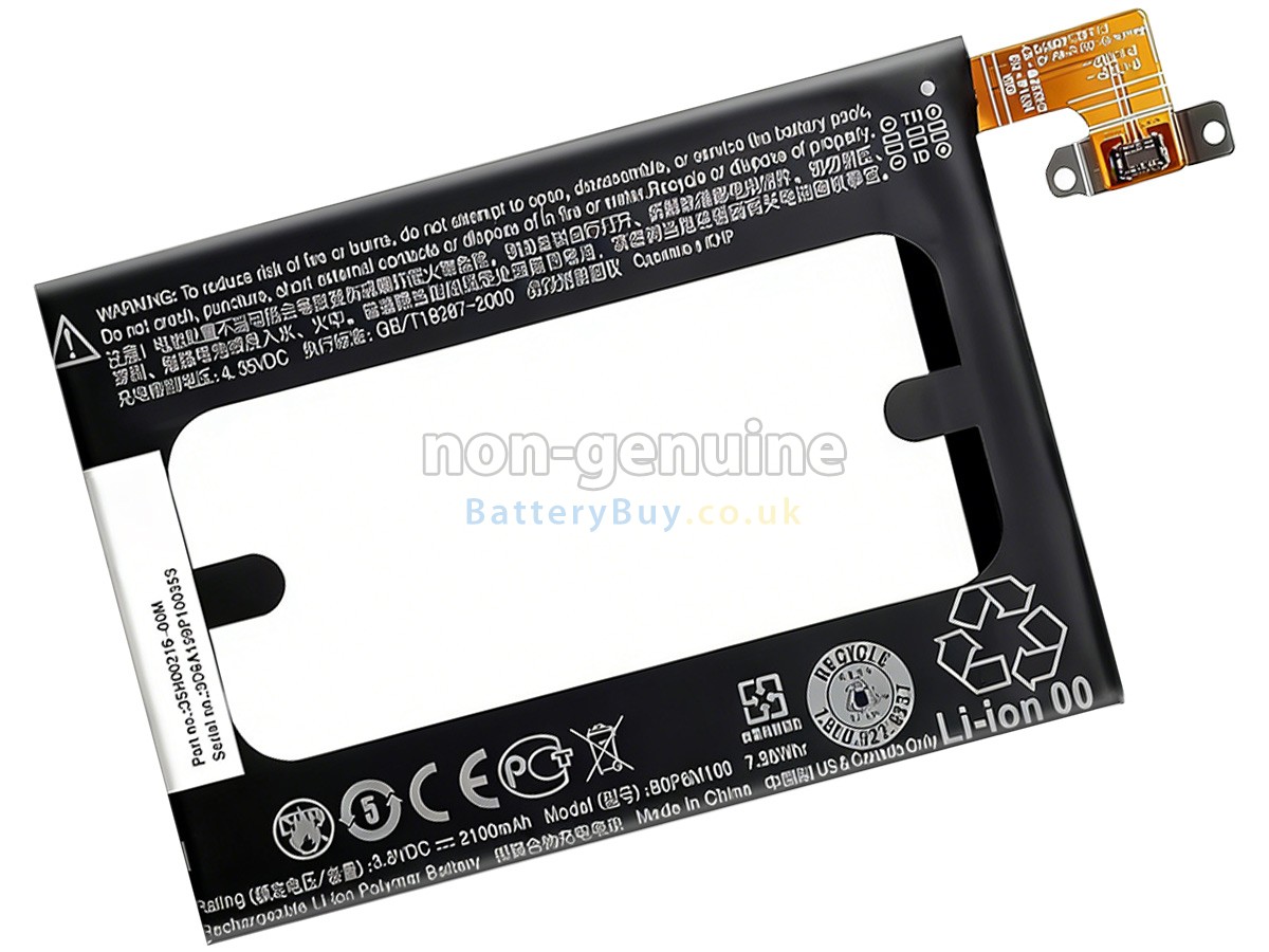 Replacement Battery for HTC BOP6M100