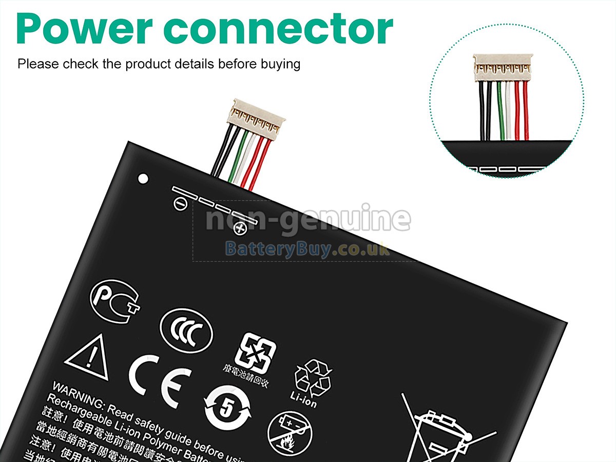 Replacement Battery for HTC ONE E9+