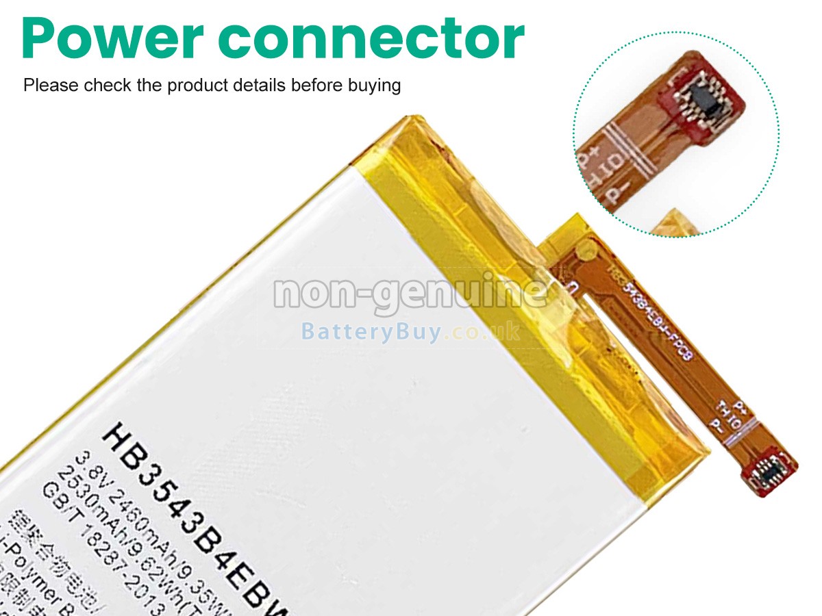replacement battery for Huawei ASCEND P7-L00
