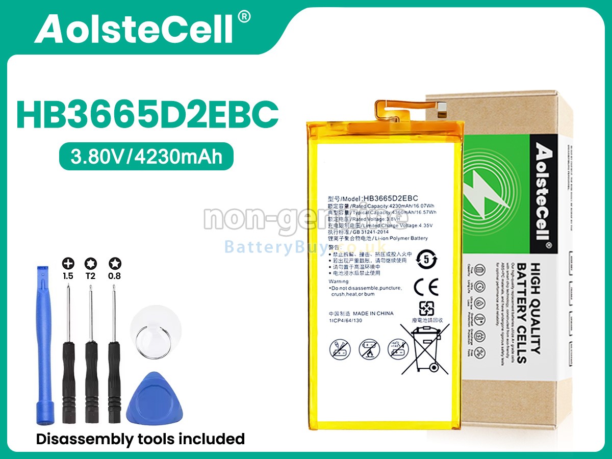 replacement battery for Huawei HB3665D2EBC