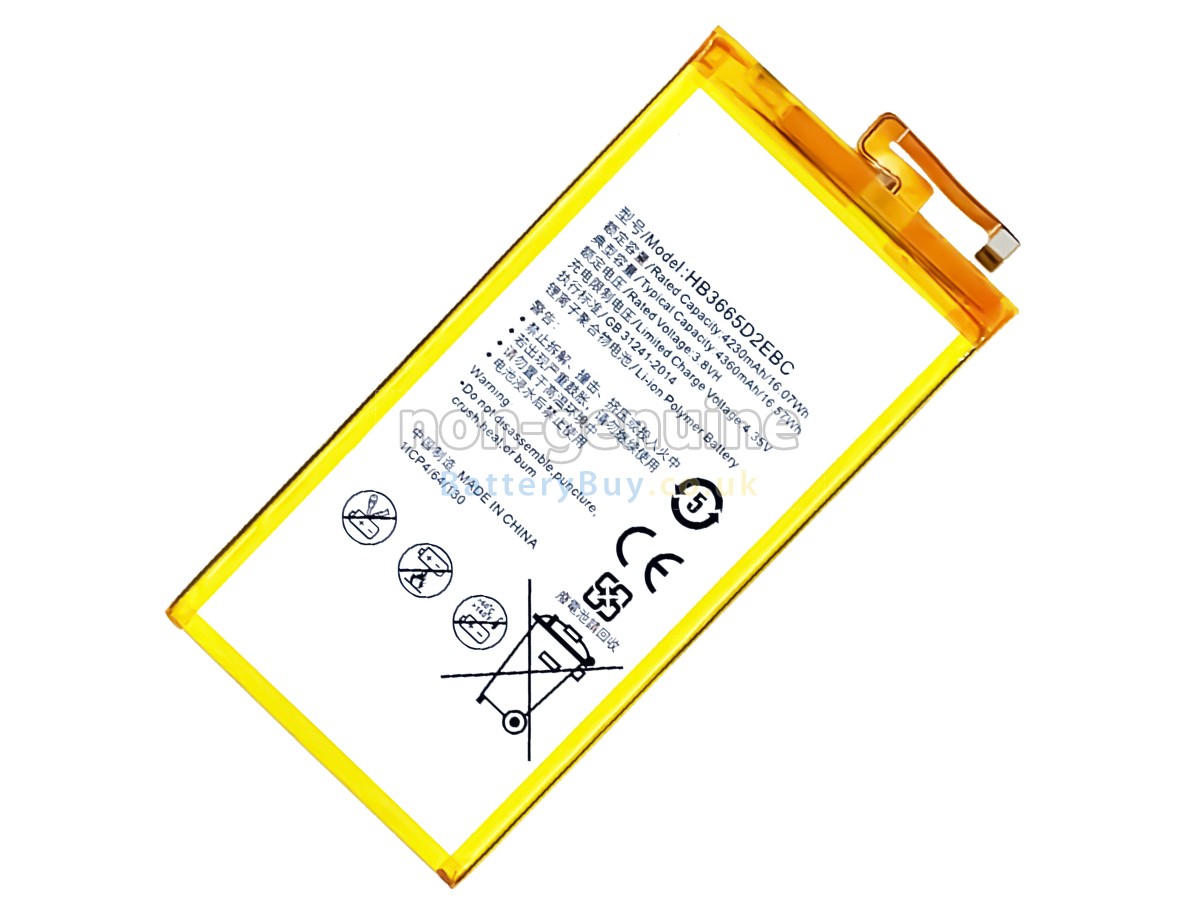 replacement battery for Huawei HB3665D2EBC