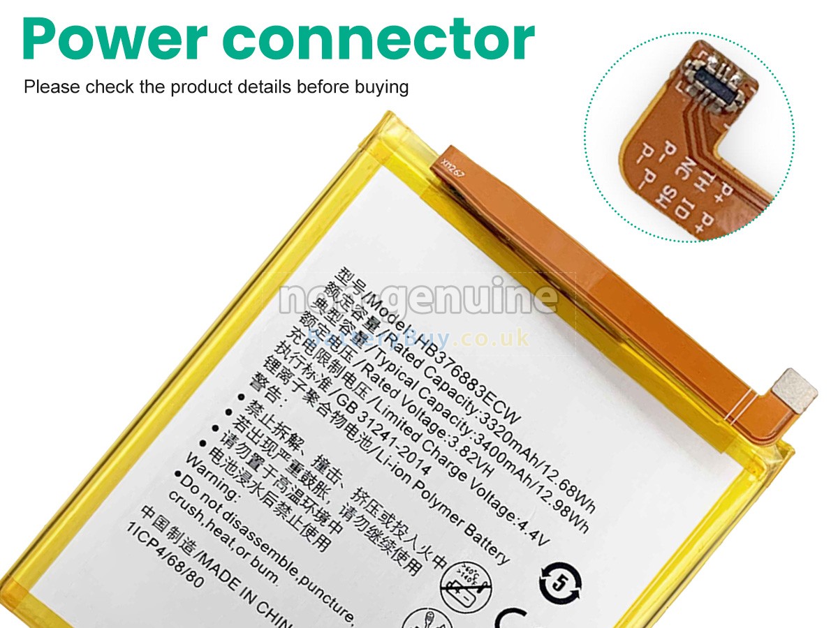replacement battery for Huawei P9 PLUS