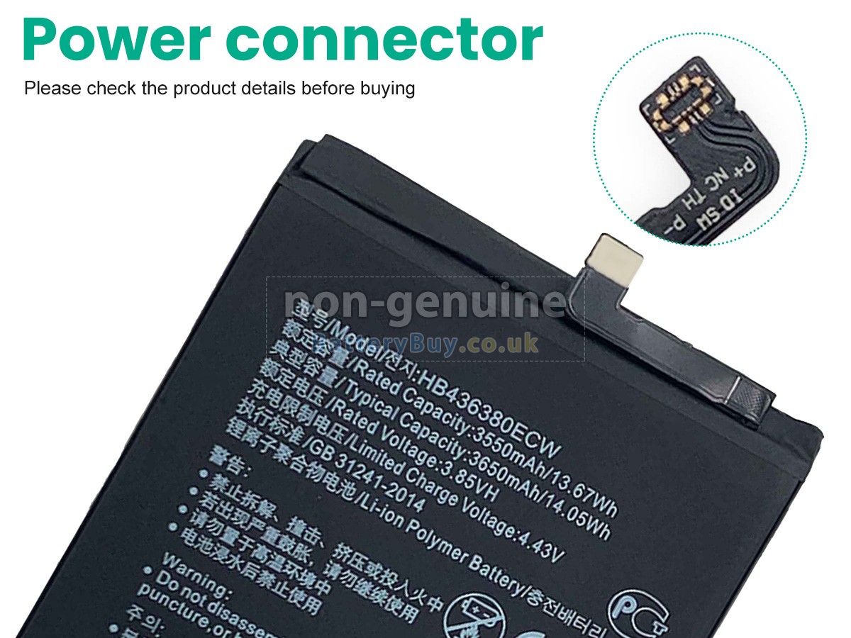replacement battery for Huawei P30