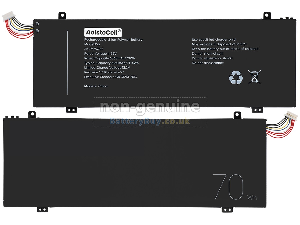 replacement battery for Infinix 156
